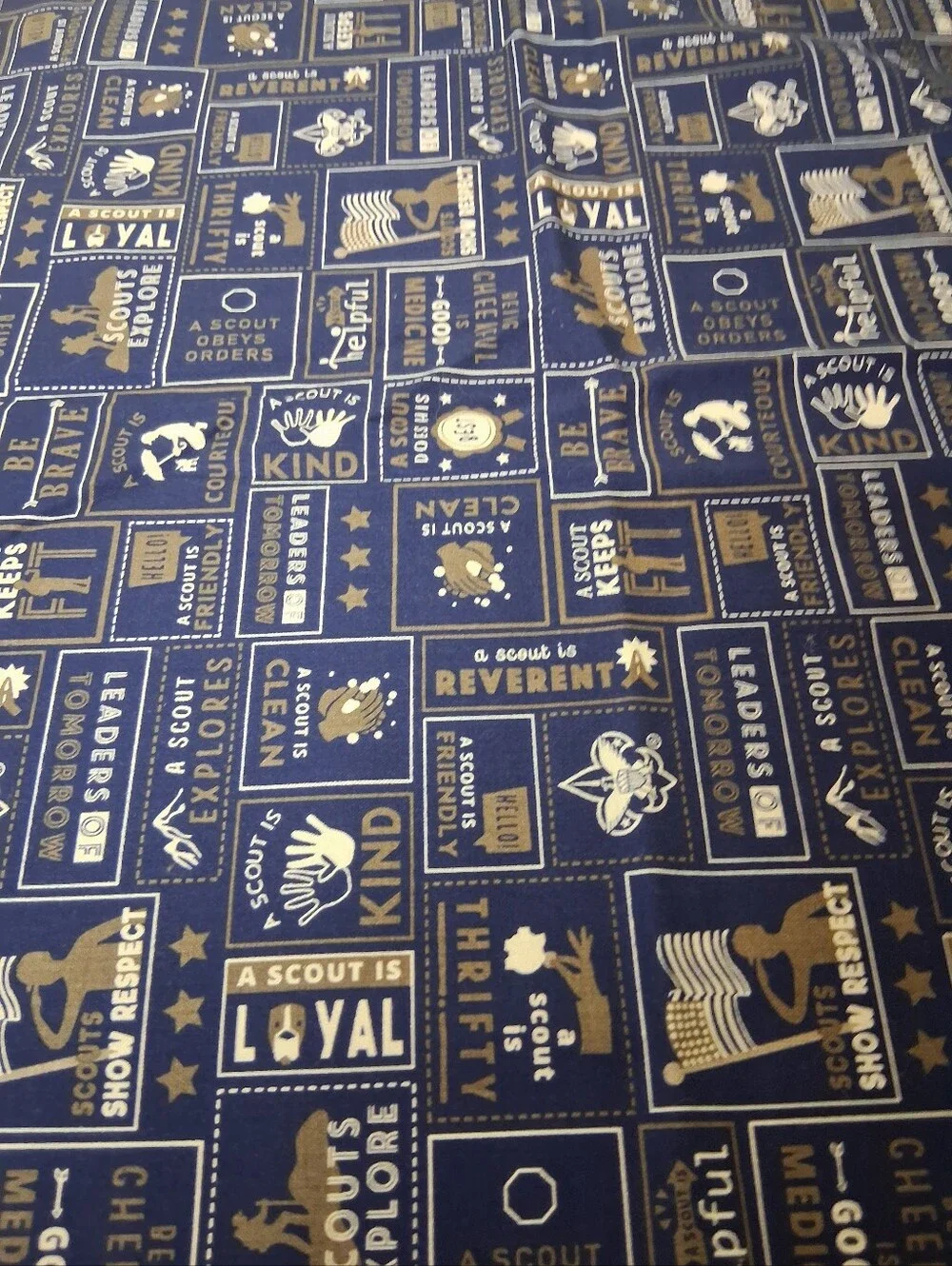 Boy Scout Homemade Standard Size Pillowcase.